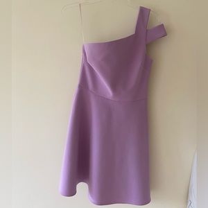 Likely One Shoulder Lavender Mini Dress